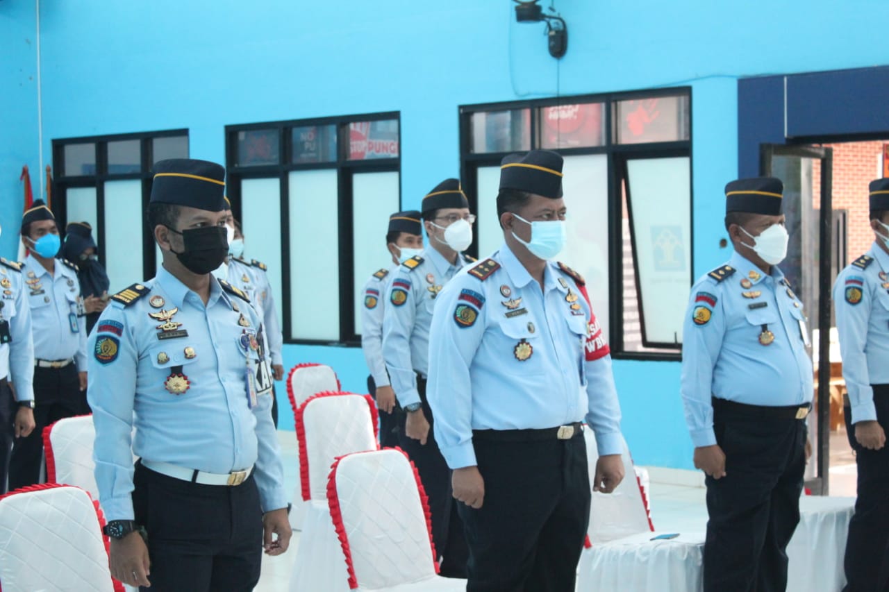 Gambar Kalapas Serang Ikuti Apel Virtual Bersama Kanwil Kemenkumham Banten, Kakanwil Beri Arahan Kepada Seluruh Jajaran 37