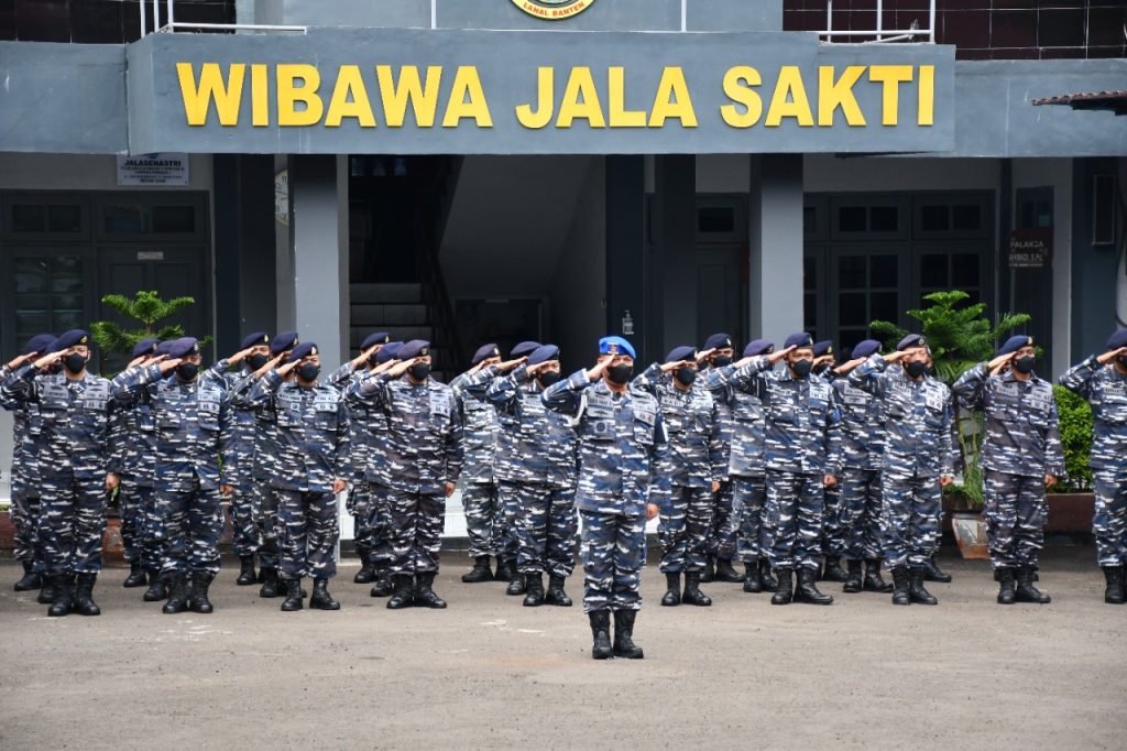 Gambar Satu Yard Pun Tidak Akan Mundur Menyangkut Kedaulatan dan Kehormatan Bangsa, Upacara Hari Armada RI 2021 di Lanal Banten 27