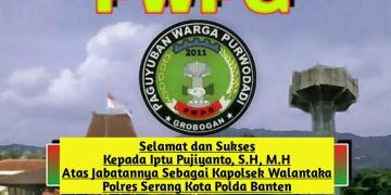Gambar Ketum PWPG: Selamat Menjabat Kapolsek Walantaka Iptu Pujiyanto, Putra Daerah Purwodadi Grobogan 1