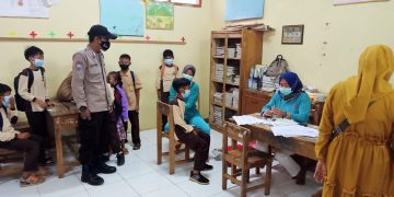 Gambar Polsek Panggarangan Polres Lebak, Giat Vaksinasi di SD Negeri 1 Sindangratu Kecamatan Panggarangan 1