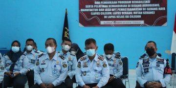 Gambar Lapas Serang Ikuti Arahan Kakanwil Secara Virtual, Kakanwil Pastikan Seluruh Jajaran di Wilayah Banten Bersih Dari Narkoba 1