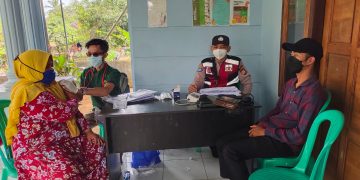 Gambar Pastikan Aman dan Kondusif, Polsek Panggaranagn Giat Monitoring BPST dan Vaksinasi di 3 Desa 1
