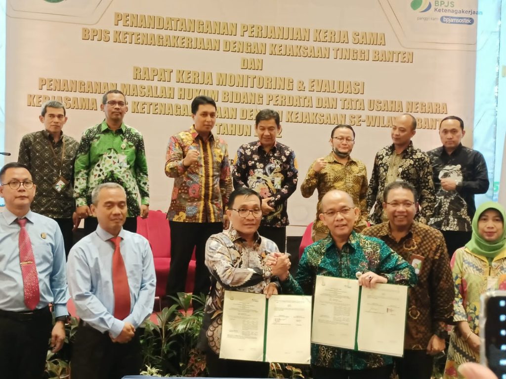 Gambar BPJAMSOSTEK Kanwil Banten Gelar Monev dan Penandatangan Perjanjian Kerja Sama Bersama Kejaksaan Tinggi Banten 27