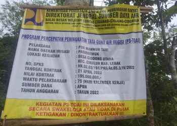 Gambar Program P3-TGAI di Desa Cigoong Disoal, LSM Garda Banten: Pengerjaanya Asal Jadi 31