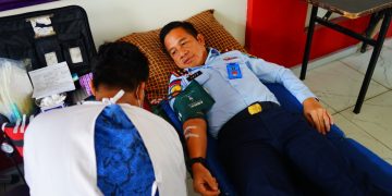 Gambar Meriahkan HDKD 2022, Pegawai Lapas Cilegon Donorkan Darah demi Kemanusiaan 1