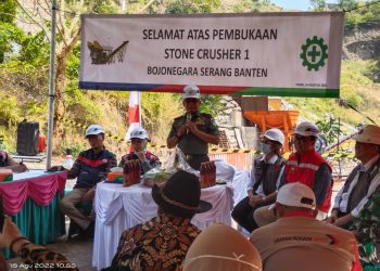 Gambar Peresmian Stone Crusher 1 Bojonegara, Kerjasama PT. Waskita Karya Infrastruktur dan PT. Sarana Persada Grup 15