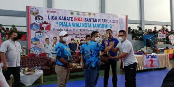 Gambar Kejuaraan Liga Karate Inkai Banten ke -IV tahun 2022 Dibuka Walikota Tangerang 1