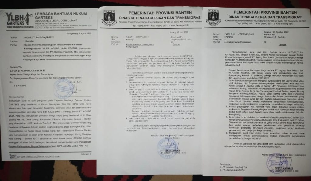 Gambar DPC GARTEKS Serang: Wasnaker Banten Diduga Kurang Profesional Menangani Masalah Ketenagakerjaan 11 Pekerja 27