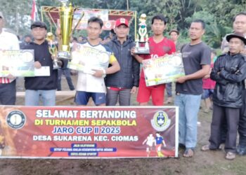 NKP FC Juara Jaro Cup 2025, Kades Sukarena Ajak Pemain Junjung Sportivitas