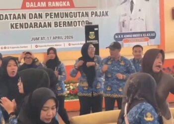 Apel Pajak Bapenda Banten Tercoreng Aksi Joget Pegawai, Profesionalitas ASN Dipertanyakan